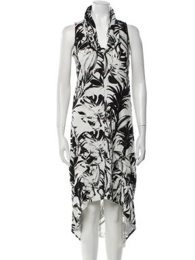 NWT-Cynthia Rowley Black and White High-Low Dress- Size XL